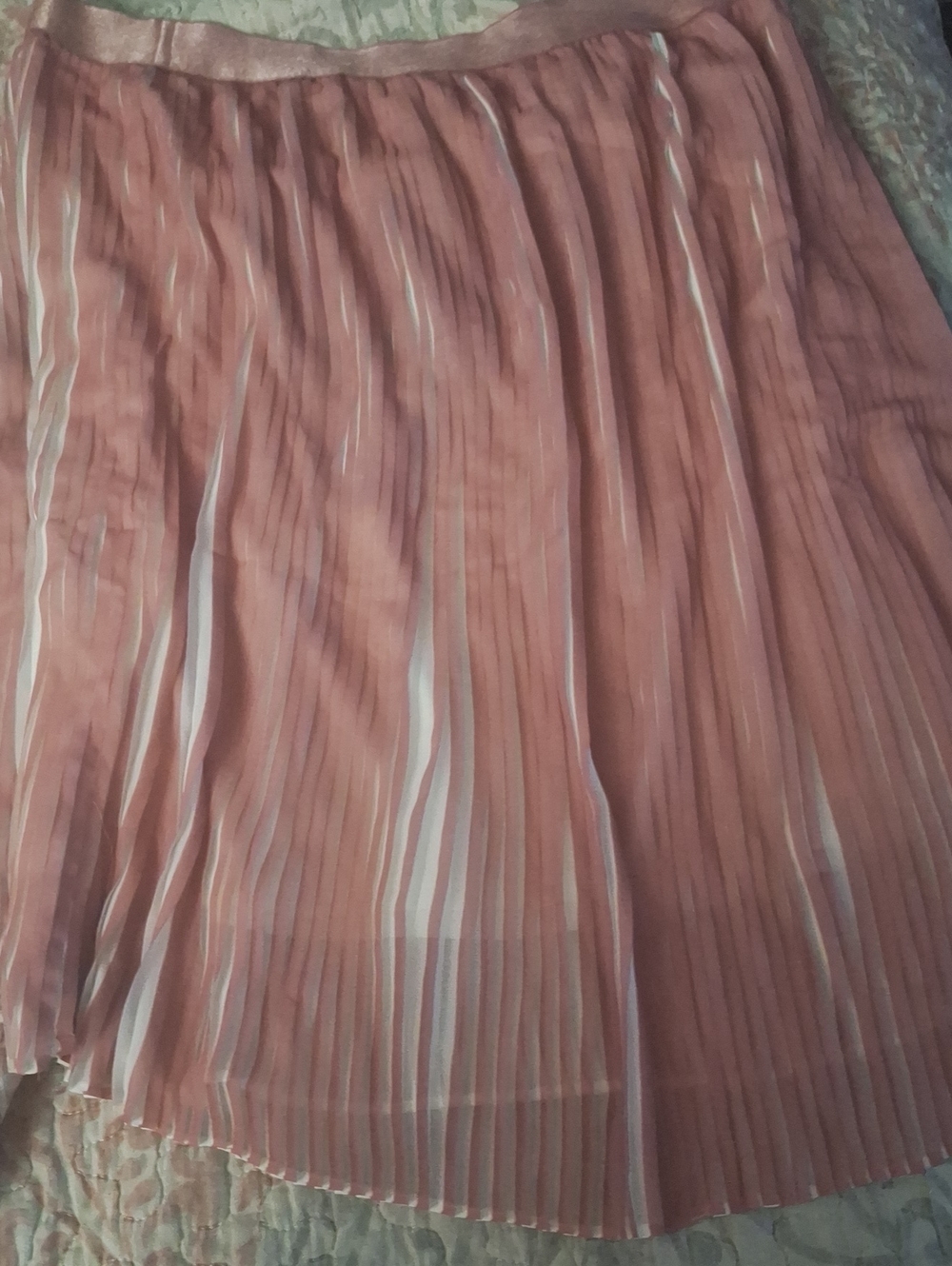 Apt. 9 Pleated Dusty Pink Midi Skirt